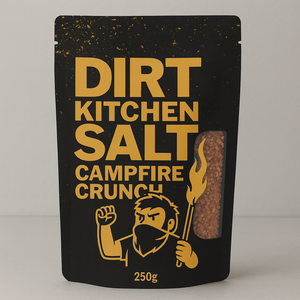 CAMPFIRE CRUNCH – Kirschholz Rauchsalz (250 g) | Dirt Kitchen Salt