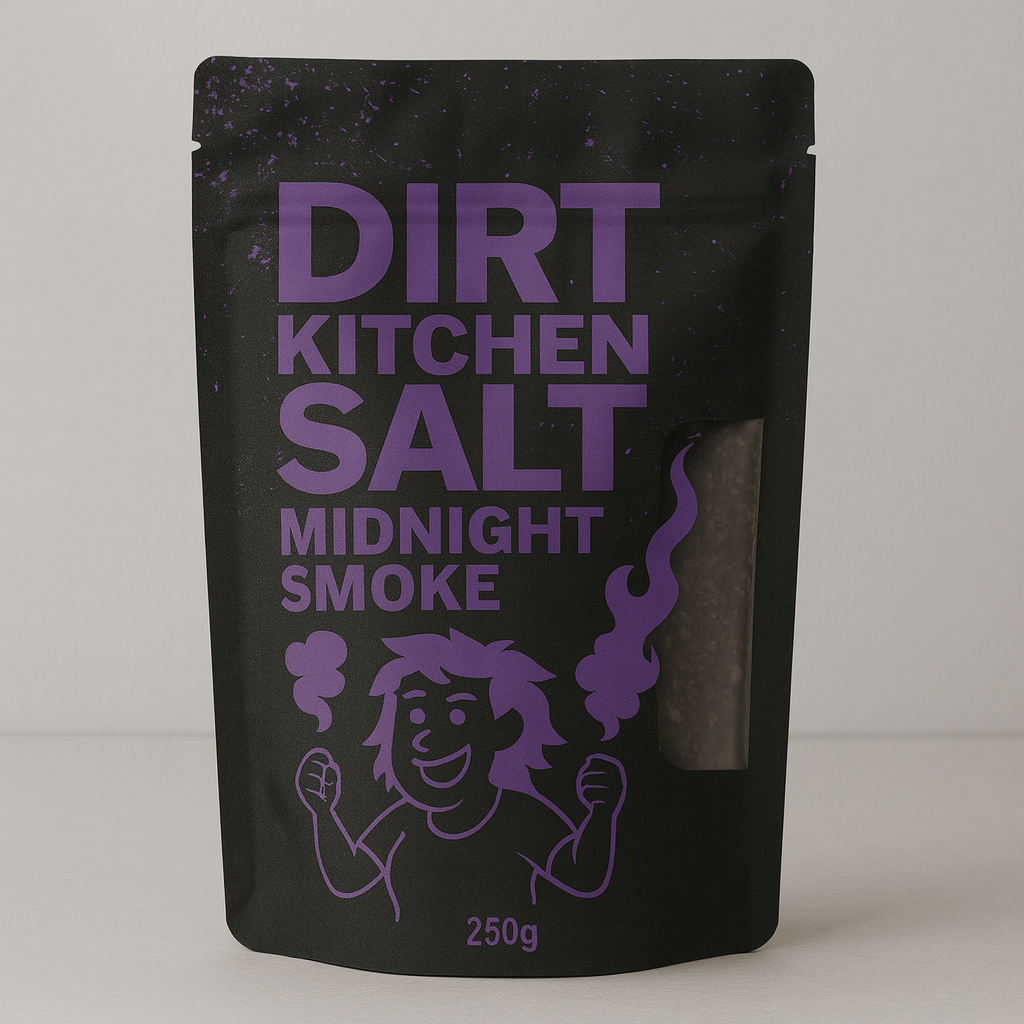 MIDNIGHT SMOKE – Erlenholz Rauchsalz (250 g) | Dirt Kitchen Salt