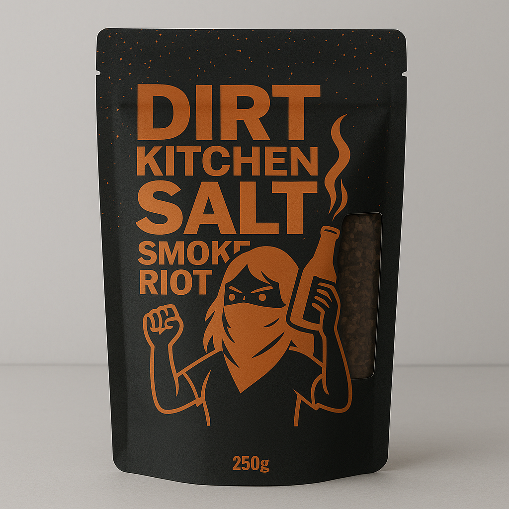 SMOKE RIOT – Buchenholz Rauchsalz (250 g) | Dirt Kitchen Salt